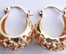Vintage  Gold Plated Great Earrings