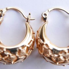 Vintage  Gold Plated Great Earrings