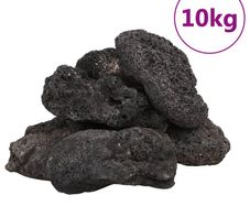 Volcanic Rocks 10 kg Black