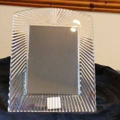 Waterford Crystal Millennium Picture Frame Large Cut Glass Signed