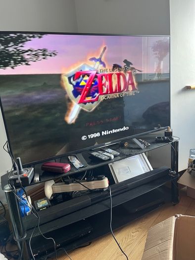 Nintendo 64 N64 2 ORIGINAL Controllers 10 Games Zelda, Banjo, Jet Force Gemini