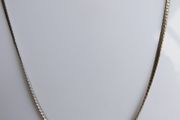 Vintage 925 Sterling Silver Slim Cobra Necklace length 18" - 4,3g