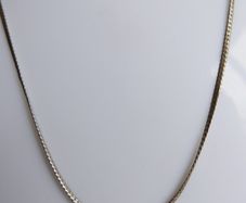 Vintage 925 Sterling Silver Slim Cobra Necklace length 18" - 4,3g