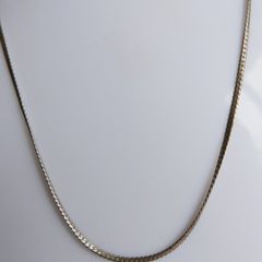 Vintage 925 Sterling Silver Slim Cobra Necklace length 18" - 4,3g