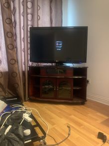 Lg Tv  and cabinet
