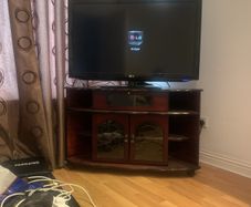 Lg Tv  and cabinet