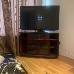 Lg Tv  and cabinet