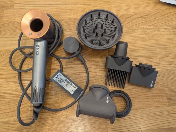 Dyson Supersonic Hair Dryer (Grey/Copper) + 5 Attachments