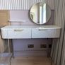 Next 'Valencia' Light Grey Solid Mango Wood Dressing Table - Mint Condition Image 7