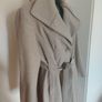 Calvin Klein beige woolen ladies midi length coat size UK16 EU44 Perfect condition Image 6