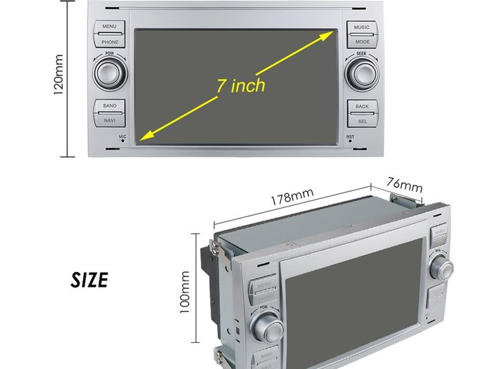 Android Car Radio for Ford Focus 2007 Mondeo S-max C MAX Kuga Galaxy Fiesta Transit Fusion Connect Autoradio Multimedia Carplay