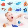 8PCS Finding Dory Nemo Bath Squirt Toys, Floating Sea Animals (Shark Octopus Clownfish Turtle Devil fish) Bathtub Water Squirt Bath Toy for Baby Kids Toddler Shower and Swimming Pool Image 6