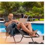 Foldable and Adjustable  2 Set of  Relaxing Recliners for  Garden Chairs, Camping Chairs, Patio and Balcony Image 5