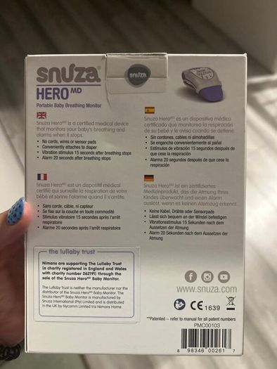 SNUZA hero breathing monitor