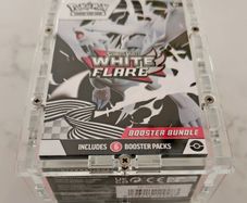Pokemon Scarlet & Violet White Flare Booster Bundle Sealed and Premium Acrylic Case New Investment