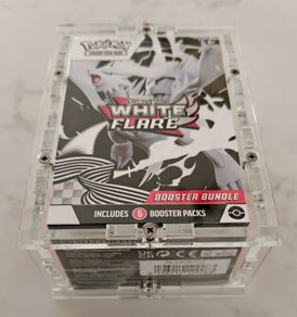 Pokemon Scarlet & Violet White Flare Booster Bundle Sealed and Premium Acrylic Case New Investment