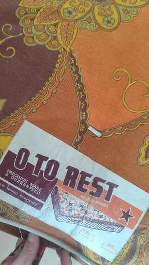 Vintage Psychedelic Groovy 1970s Sofa Bed