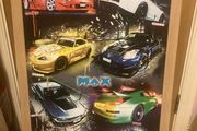 Vintage Max power poster framed free postage
