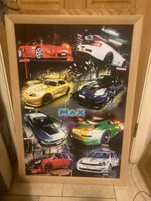 Vintage Max power poster framed free postage