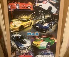 Vintage Max power poster framed free postage