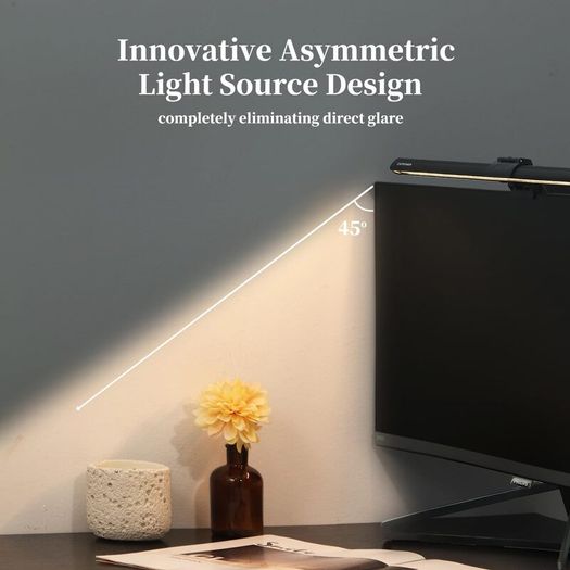 Computer Monitor Light Bar, LED Screen Light Bar for Workspace, Dimmable Monitor Lamp, Touch Control Monitor Lamp for Desk/Office/Home/Game, for Eye Caring [Energy Class A]