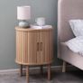 2 Bedside tables LYNGVIG 2 tambour doors JYSK Image 2