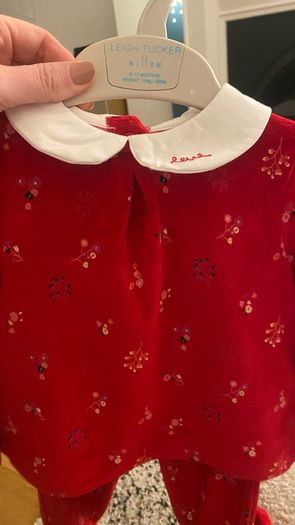 Leigh Tucker Baby Christmas outfit