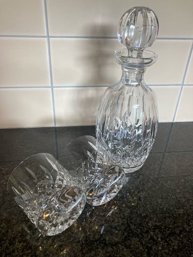 Waterford Crystal Lismore Decanter And Tumblers