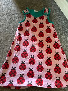 Maxomorra Ladybird Girl's Dress 18-24 Months