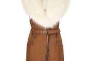 Jacket: River Island Faux Fur/Faux Suede Gilet: Size: 12 UK .. Price Drop
