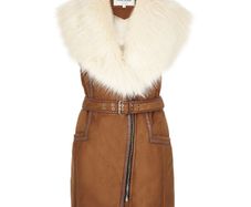 Jacket: River Island Faux Fur/Faux Suede Gilet: Size: 12 UK .. Price Drop