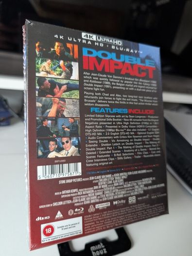 Double Impact 4K Blu Ray Sealed