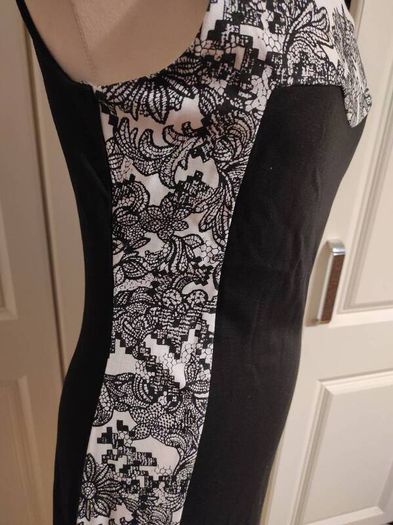 black & white h&m dress new