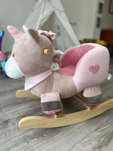 Wooden Baby Rocking Animal Unicorn