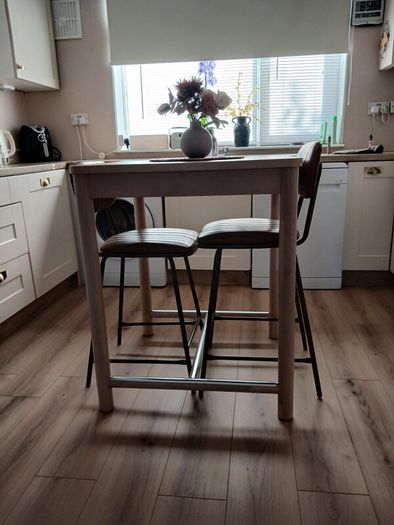 kitchen table and stools