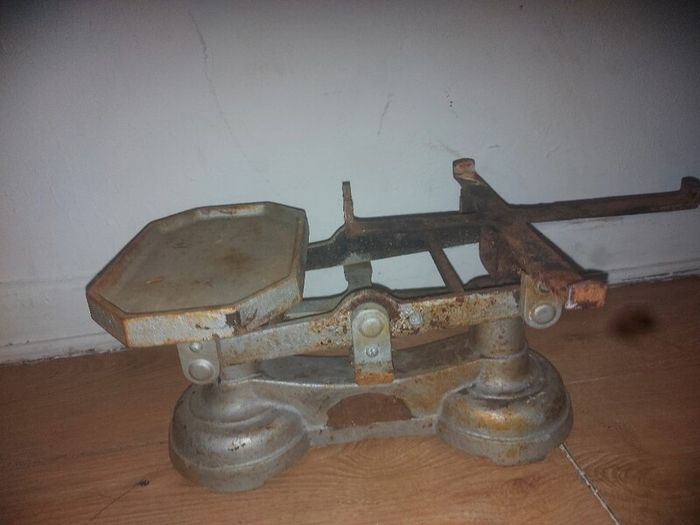 vintage weighing scale