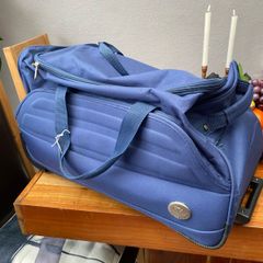 blue travel bag