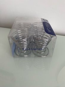 4 New Stainless Steel Egg Cups