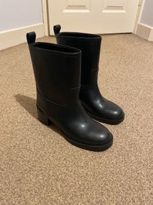 Women black ankle boots H&M brand new