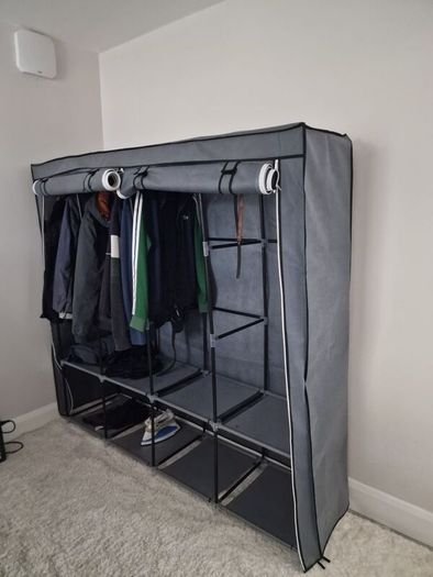 Freestanding Canvas Wardrobe