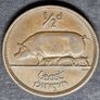 Ireland 1946 Beautiful Half 1/2 Penny Coin Image 2