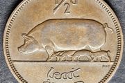 Ireland 1946 Beautiful Half 1/2 Penny Coin