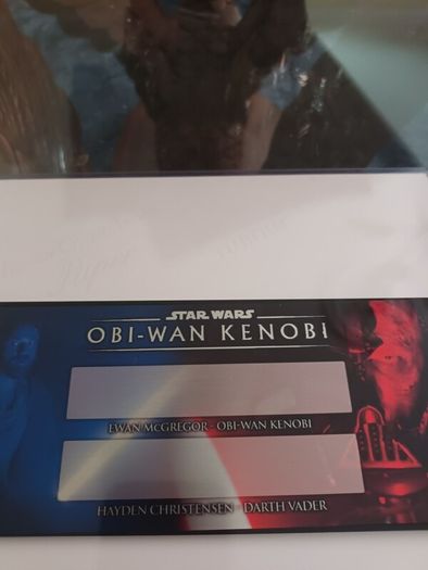 star wars autograph plaque
