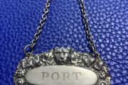 Silver Decanter Label