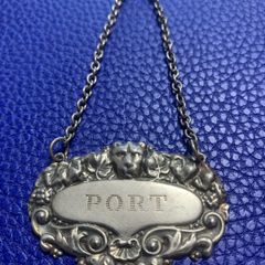 Silver Decanter Label