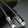 Ugreen Premium 2M DisplayPort 1.4 UHD/3D 8K (7680x4320@60Hz) 32.4Gbps (Cotton Braided/Gold Plated) Cable (Brand New/Warranty) Image 9