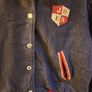 80's University Indigo Joes Navy Wool Varsity Jacket Rare Image 6