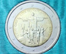 Vatican 2 Euro Brilliant Uncirculated Coin 2013 - 28th World Youth Day