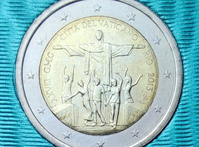 Vatican 2 Euro Brilliant Uncirculated Coin 2013 - 28th World Youth Day