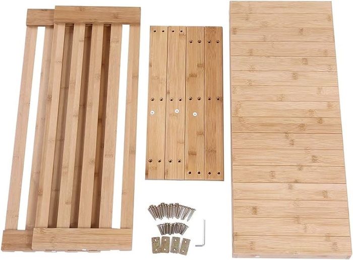 NEW SALE | Bamboo Shoe Rack Bench 3 Tier Entryway Seat Shoe Organizer Storage Shelf